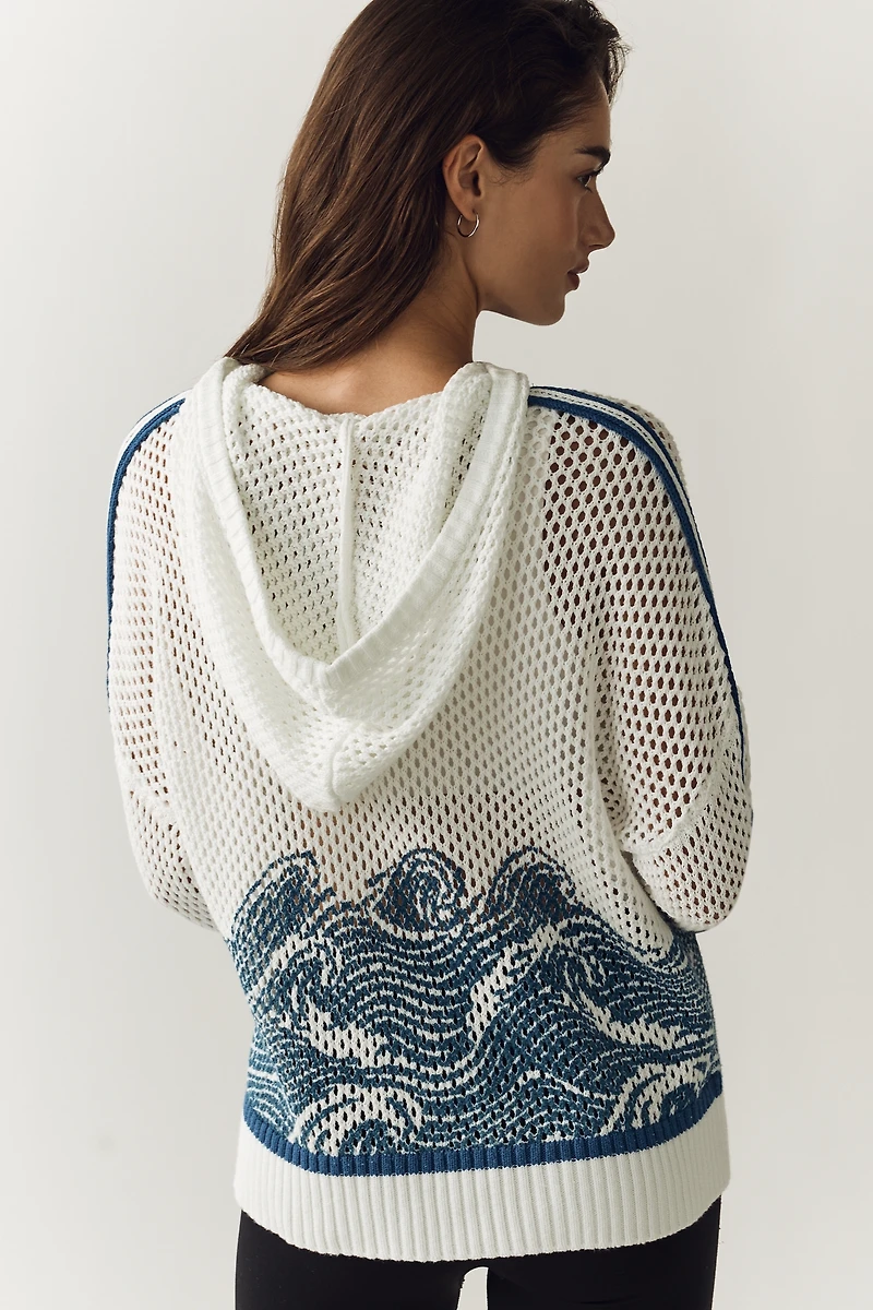 Daily Practice Cotton Open Knit Hoodie