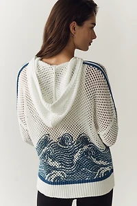 Daily Practice Cotton Open Knit Hoodie