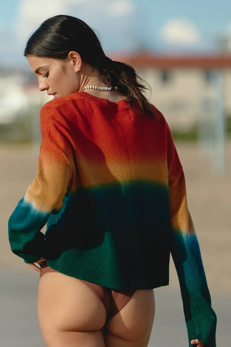 Electric & Rose Ombré Wool Blend Sweater