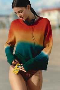 Electric & Rose Ombré Wool Blend Sweater