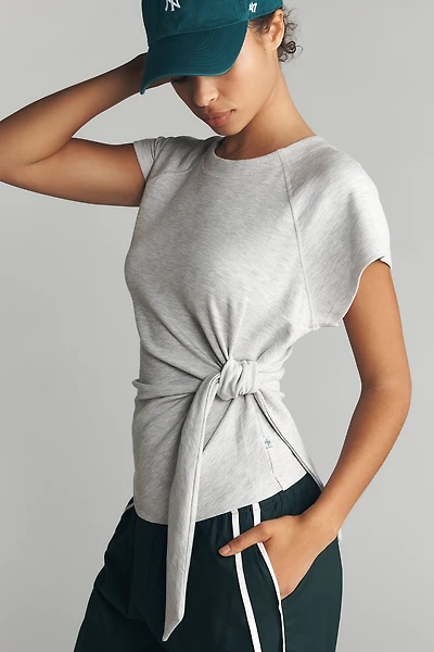 Daily Practice Belted Short-Sleeve Pullover