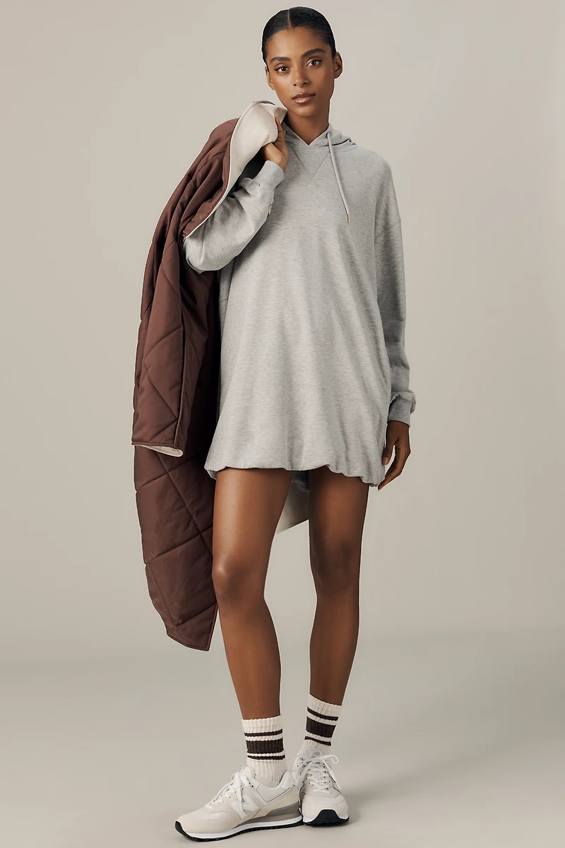Sundays Arie Long-Sleeve Hooded Mini Dress