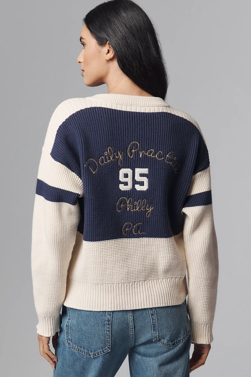 Daily Practice Quarterback Cardigan Sweater