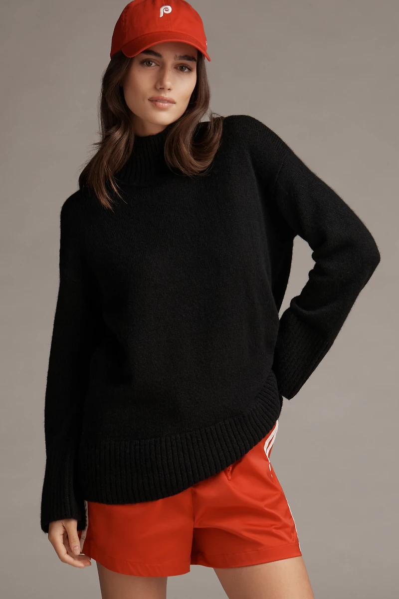 Sweaty Betty Pinnacle Funnel-Neck Wool Blend Sweater