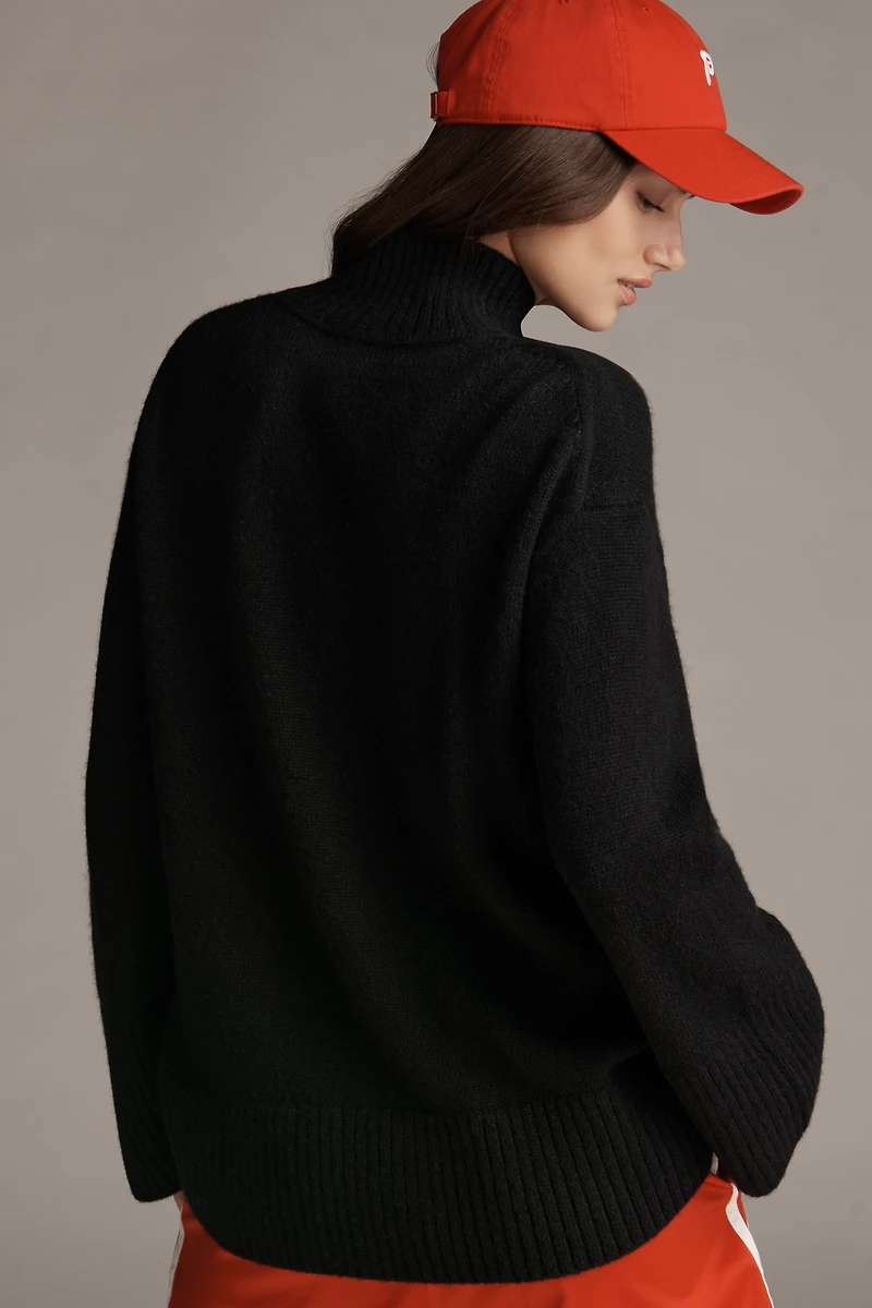 Sweaty Betty Pinnacle Funnel-Neck Wool Blend Sweater