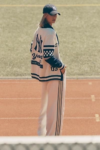 The Wild Collective x Anthro NY Yankees MLB Cotton Cardigan Sweater