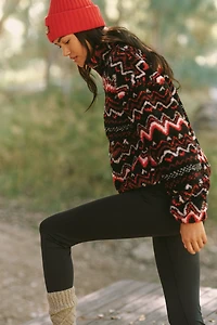 Beach Riot Leona Slopes Sherpa Quarter-Zip Pullover