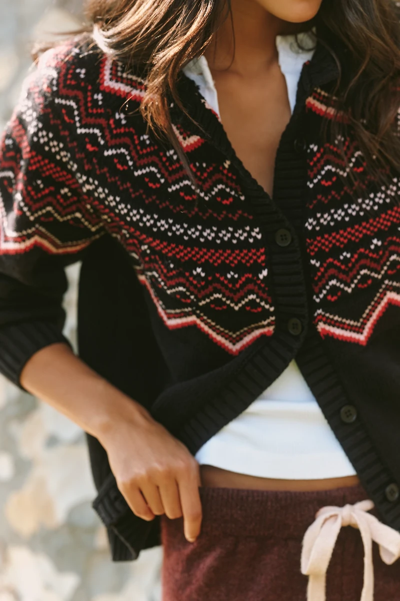 Beach Riot x Anthropologie Zigzag Cardigan Sweater