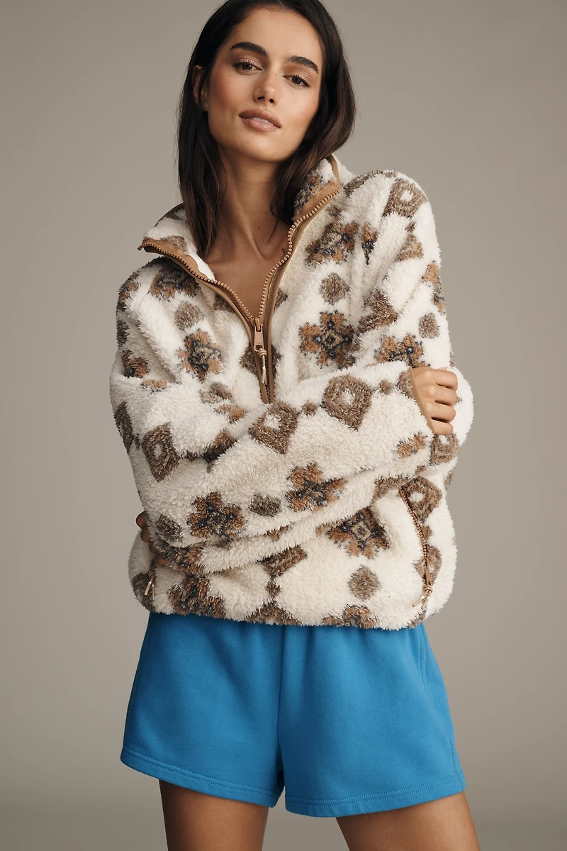 The Upside Harlow Half-Zip Fleece Sweatshirt