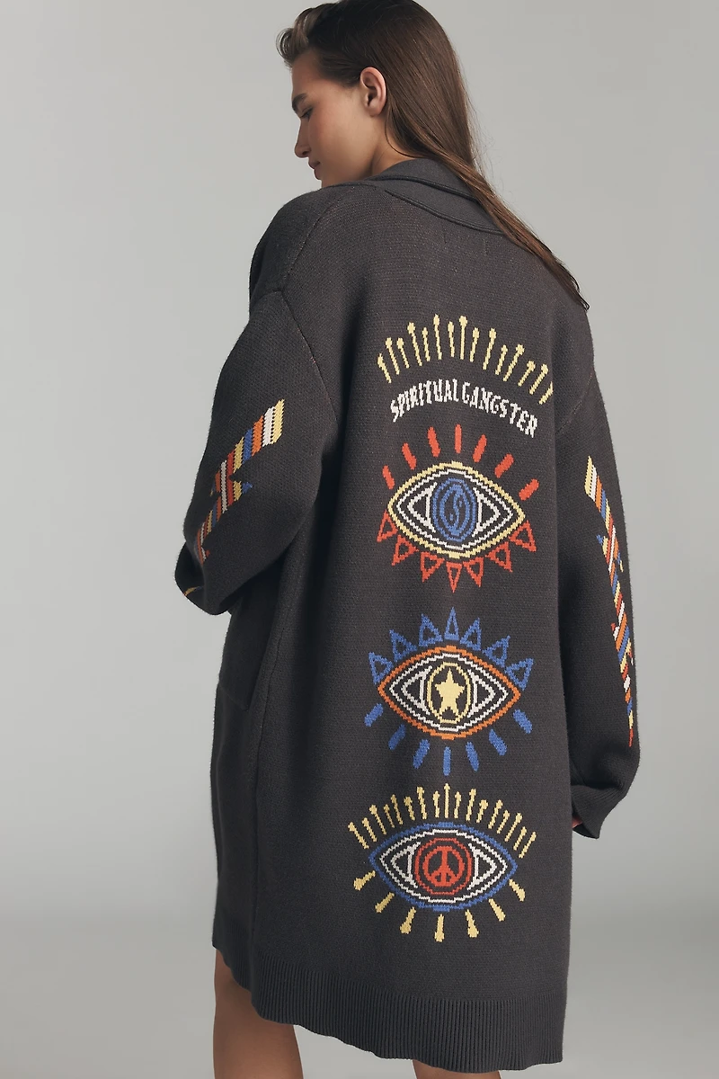 Spiritual Gangster Cosmic Love Estelle Longline Cardigan Sweater