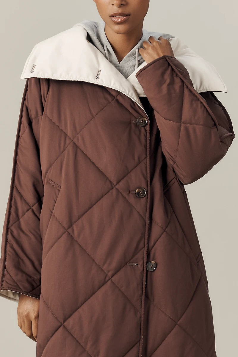 Varley Annalise Reversible Long Jacket