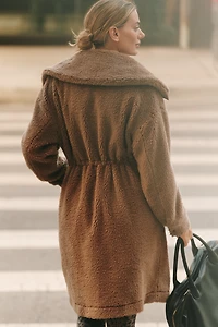 Varley Logan Longline Sherpa Fleece Coat