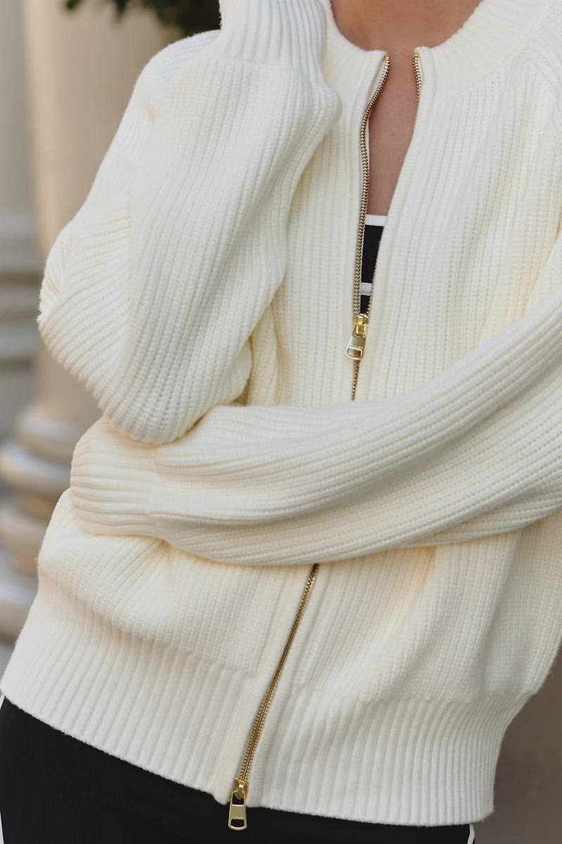 Varley Milo Zip-Through Knit Jacket