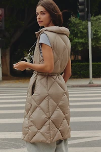 Varley Navine Quilted Long Vest