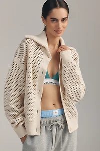 Varley Myrtle Buttondown Knit Top