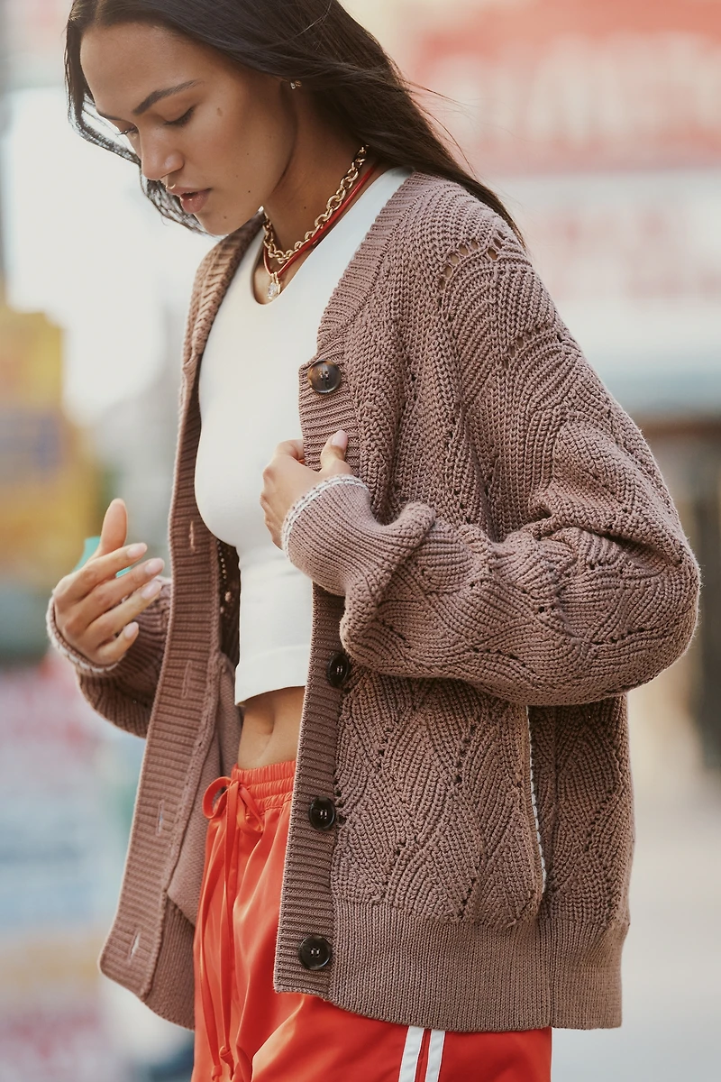 Varley Cotton Venner Knit Cardigan