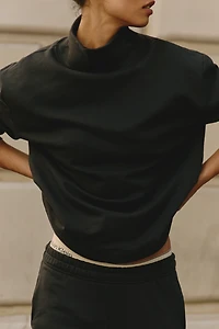 Back When 100% Cotton Mock-Neck Pullover