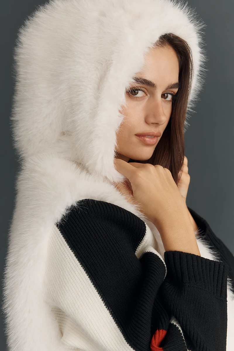 Daily Practice The Switch Back Fuzzy Knit Cardigan Sweater