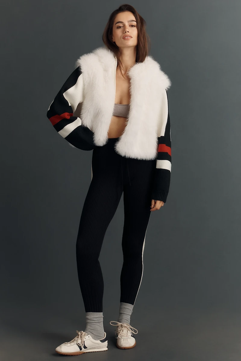 Daily Practice The Switch Back Fuzzy Knit Cardigan Sweater