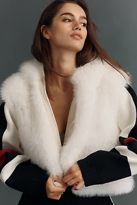 Daily Practice The Switch Back Fuzzy Knit Cardigan Sweater