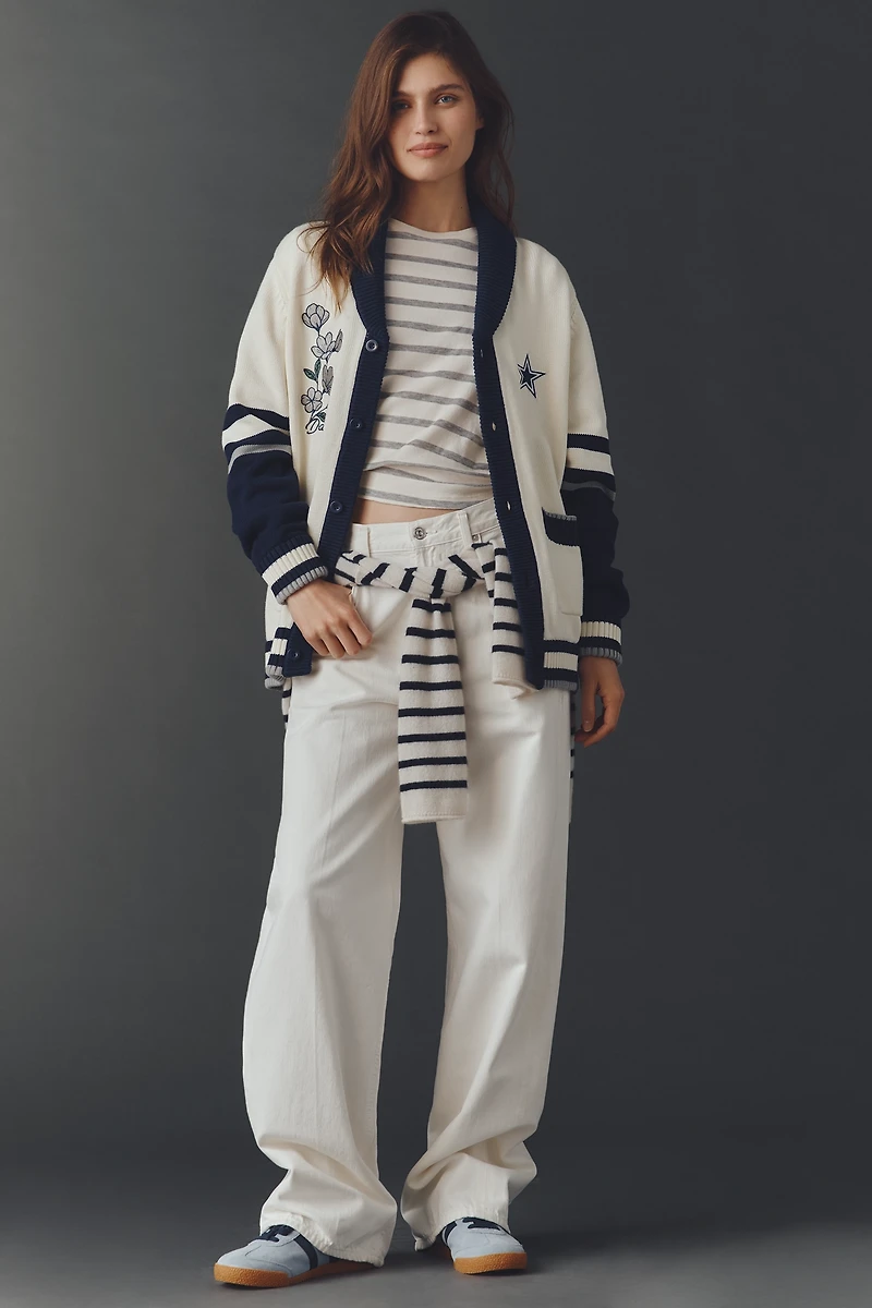 The Wild Collective NFL Cardigan Sweater