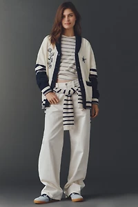 The Wild Collective NFL Cardigan Sweater