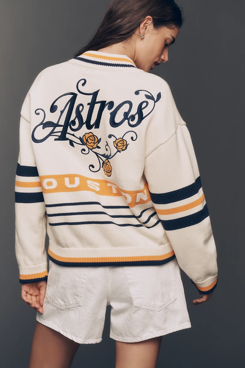 The Wild Collective Jacquard Varsity Bomber Jacket