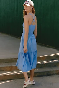 Nation Los Angeles Penelope Sleeveless Scoop-Neck Midi Dress