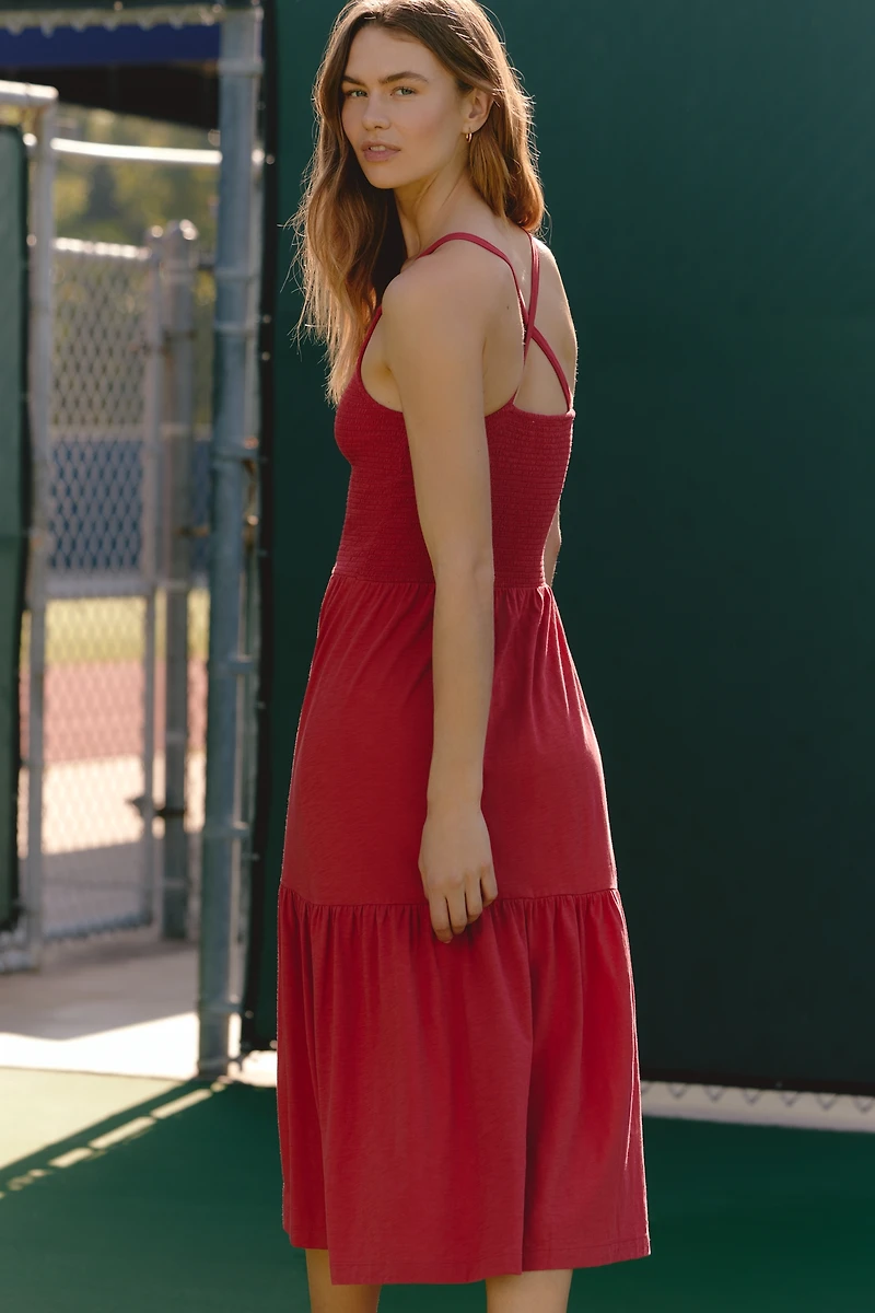 Nation Los Angeles Penelope Sleeveless Scoop-Neck Midi Dress