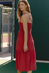 Nation Los Angeles Penelope Sleeveless Scoop-Neck Midi Dress
