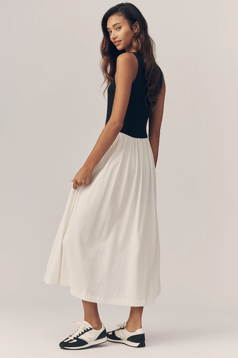 Nation Los Angeles Karla Organic Cotton Midi Dress