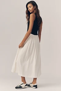 Nation Los Angeles Karla Organic Cotton Midi Dress