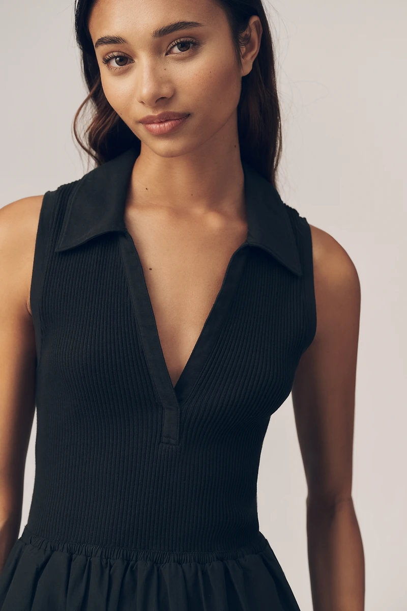 Nation Los Angeles Jessica V-Neck Midi Dress