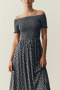 Nation Los Angeles Vivian 100% Pima Cotton Midi Dress