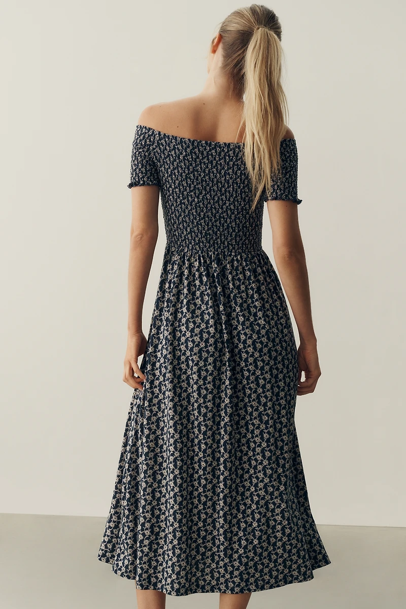 Nation Los Angeles Vivian 100% Pima Cotton Midi Dress