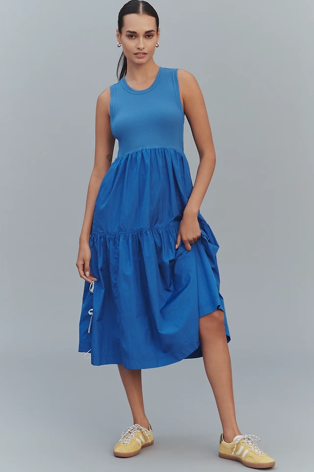 the bowline tiered midi dress by daily practice Daily Practice by Anthropologie The Bowline Tiered Midi Dress by Daily  Practice at MarketFair Shoppes in Princeton, NJ
