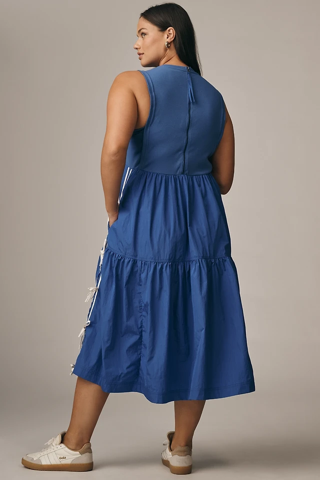 the bowline tiered midi dress by daily practice The Bowline Tiered Midi Dress