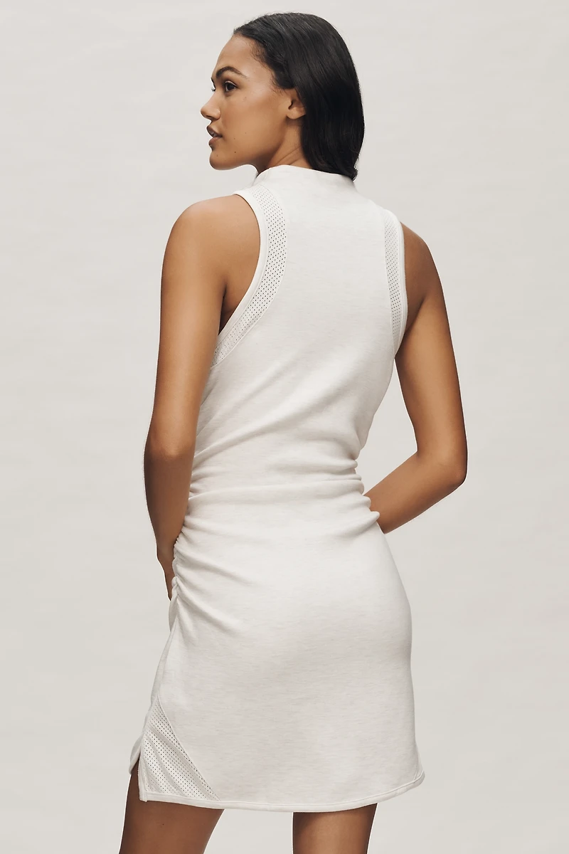 Daily Practice Quarter-Zip Fitted Mini Dress