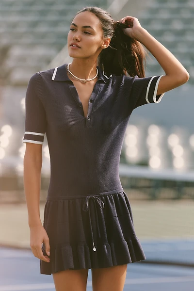 The Upside Knit Polo Mini Dress