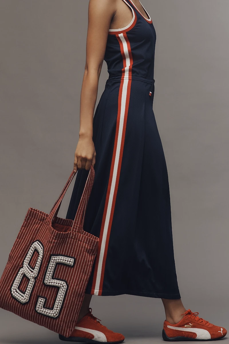 The Upside x Anthropologie Sofia Side-Stripe Maxi Dress