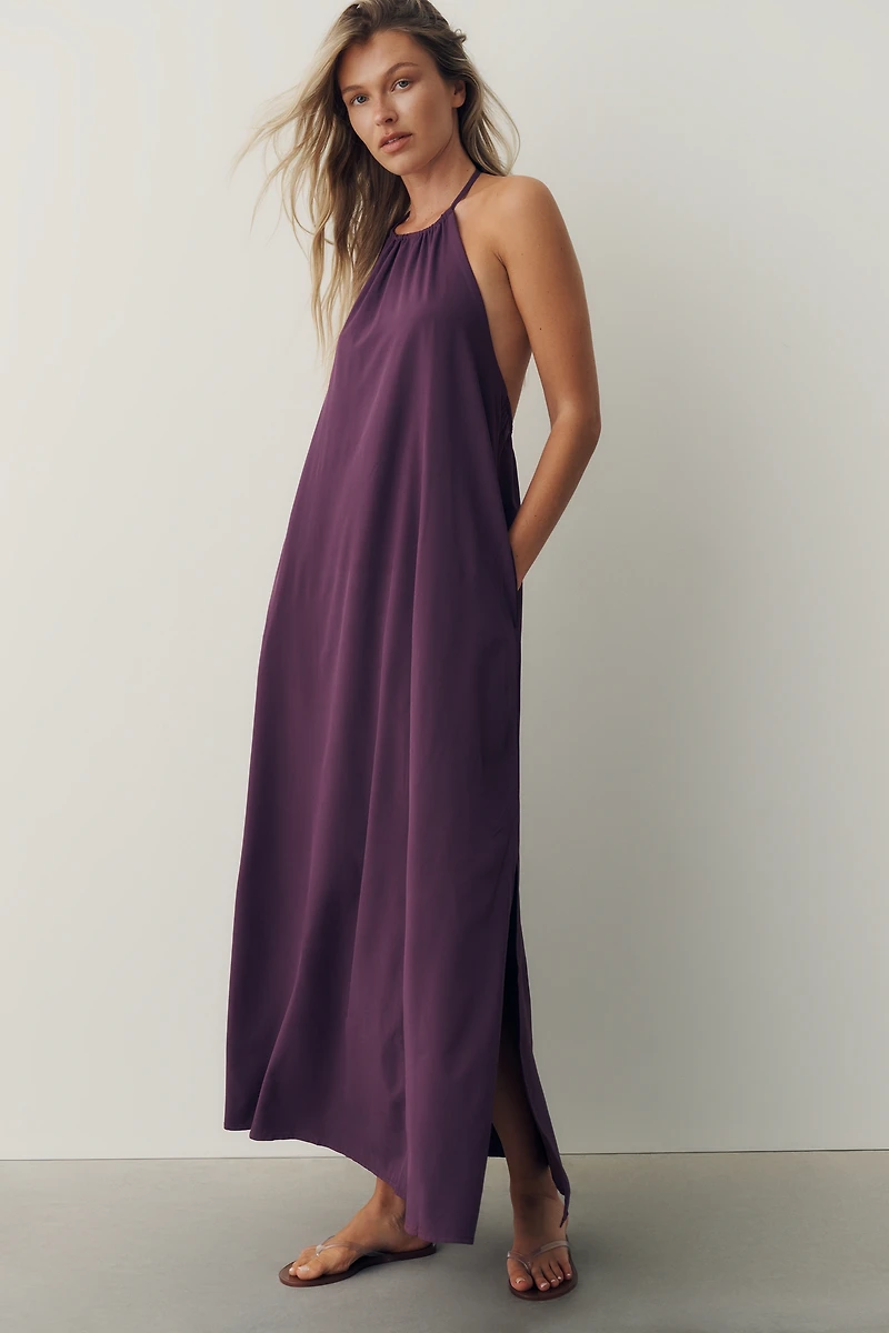Beyond Yoga Go With The Flow Halter Dress