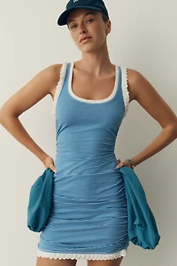 Daily Practice Lace-Up Mini Dress