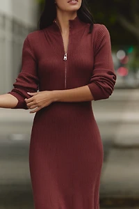 Varley Burnet Half-Zip Knit Dress