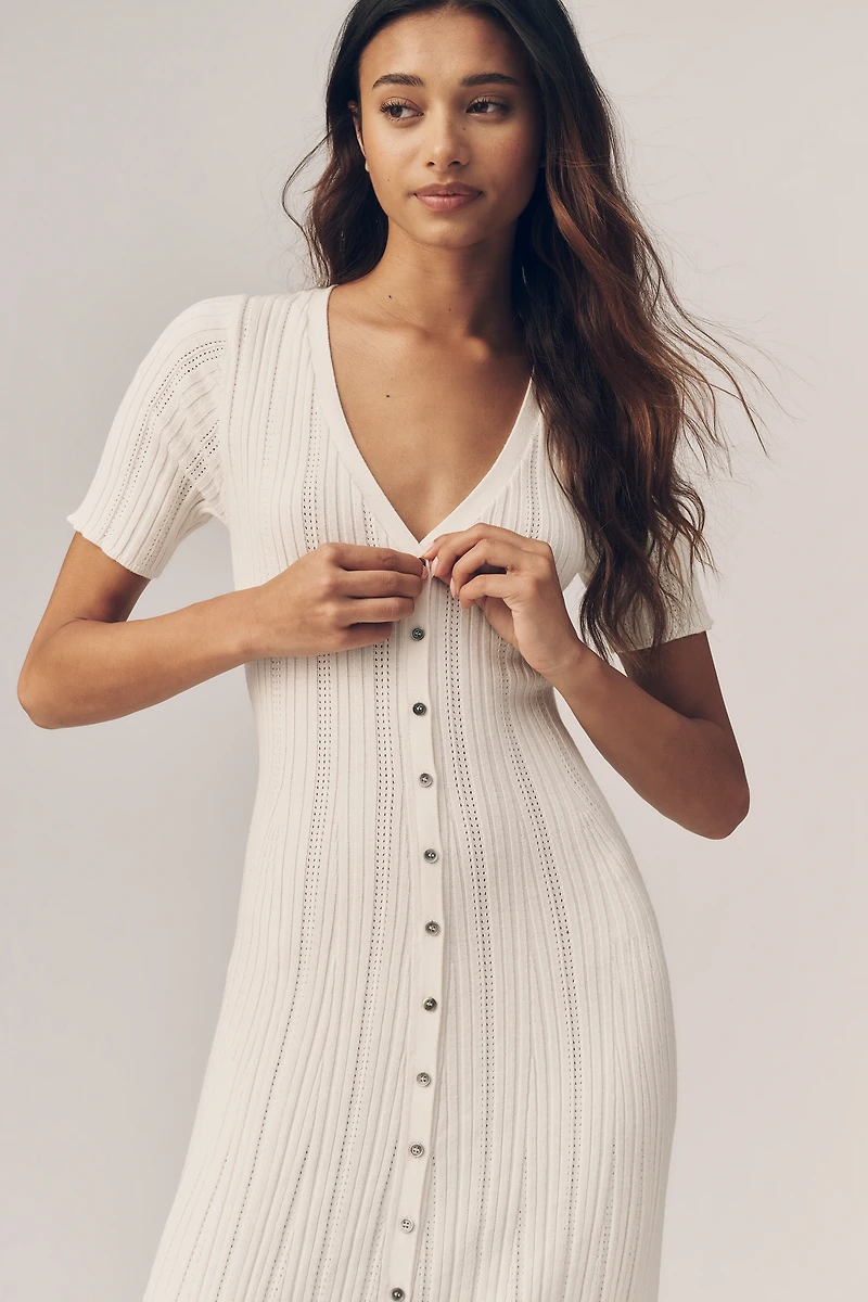 Varley Elena Knit Midi Dress