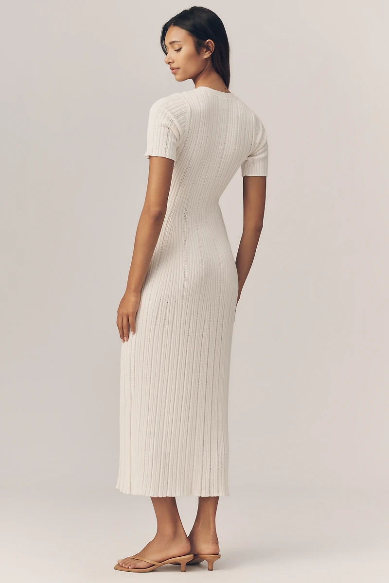 Varley Elena Knit Midi Dress
