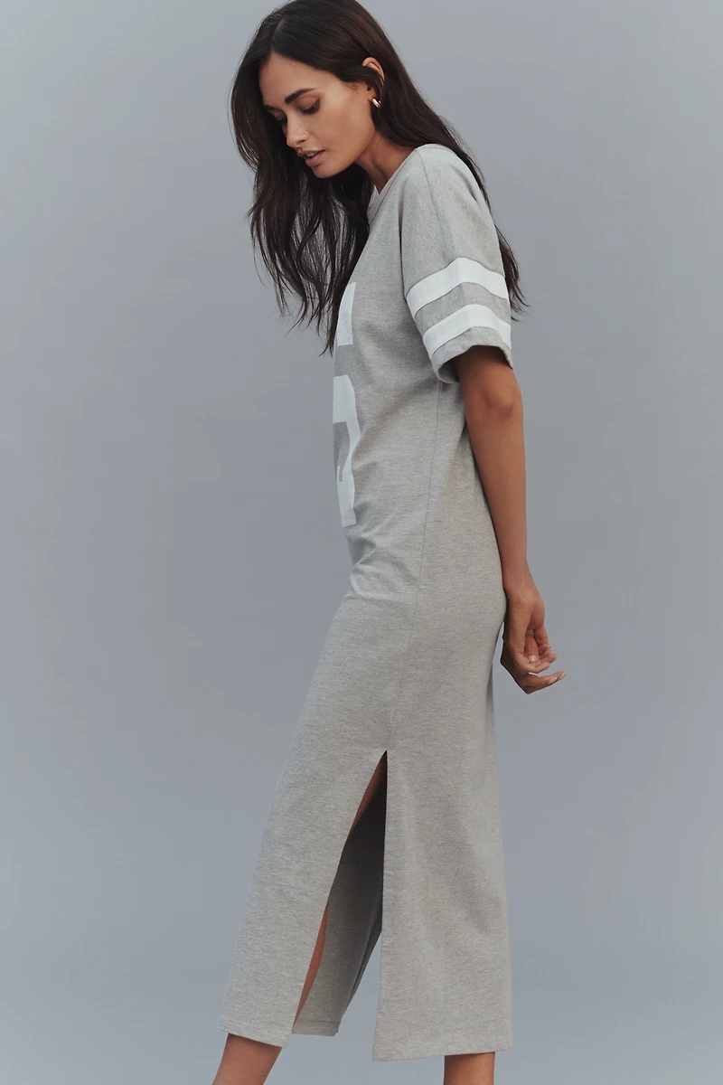 Daily Practice Short-Sleeve Graphic Midi Dress