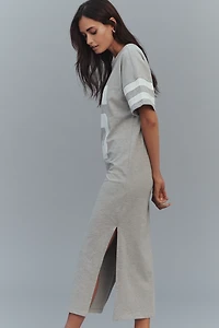 Daily Practice Short-Sleeve Graphic Midi Dress