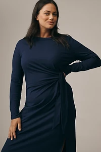 Daily Practice Tie Breaker Long-Sleeve Midi Dress