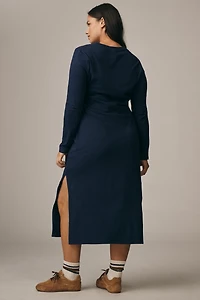 Daily Practice Tie Breaker Long-Sleeve Midi Dress