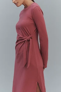 Daily Practice Tie Breaker Long-Sleeve Midi Dress